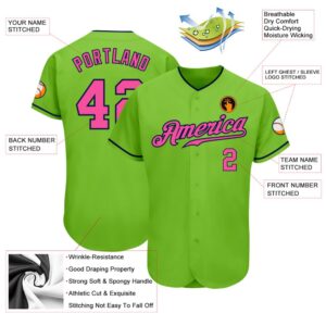 Neon Green Pink Navy Authentic Baseball Jersey Custom Baseball Jersey Personalized Sport Jersey 2 vutpcg.jpg