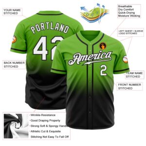 Neon Green White Black Authentic Fade Fashion Baseball Jersey Custom Baseball Jersey Personalized Sport Jersey 2 ogq3h6.jpg
