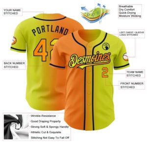 Neon Yellow Bay Orange Navy Authentic Gradient Fashion Baseball Jersey Custom Baseball Jersey Personalized Sport Jersey 2 ysbx5l.jpg