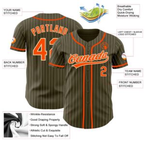 Olive City Cream Pinstripe Orange Authentic Salute To Service Baseball Jersey Custom Baseball Jersey Personalized Sport Jersey 2 k4ieex.jpg