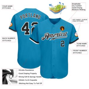 Panther Blue Black White Authentic Baseball Jersey Custom Baseball Jersey Personalized Sport Jersey 2 p5r2j6.jpg