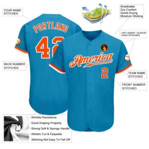 Panther Blue Orange White Authentic Baseball Jersey Custom Baseball Jersey Personalized Sport Jersey 2 g6scqn.jpg
