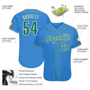 Powder Blue Kelly Green White Authentic Baseball Jersey Custom Baseball Jersey Personalized Sport Jersey 2 qwbphe.jpg
