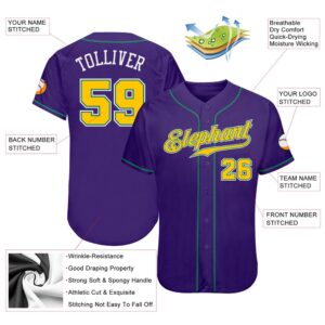 Purple Gold Kelly Green Authentic Baseball Jersey Custom Baseball Jersey Personalized Sport Jersey 2 ue8ur2.jpg