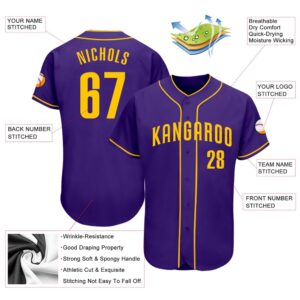 Purple Gold Authentic Baseball Jersey Custom Baseball Jersey Personalized Sport Jersey 2 m0goym.jpg
