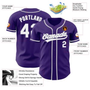 Purple White Gray Authentic Baseball Jersey Custom Baseball Jersey Personalized Sport Jersey 2 h4x4rj.jpg
