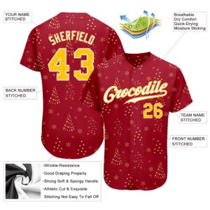 Red Gold White Christmas 3D Authentic Baseball Jersey Custom Baseball Jersey Personalized Sport Jersey 2 osal6v.jpg