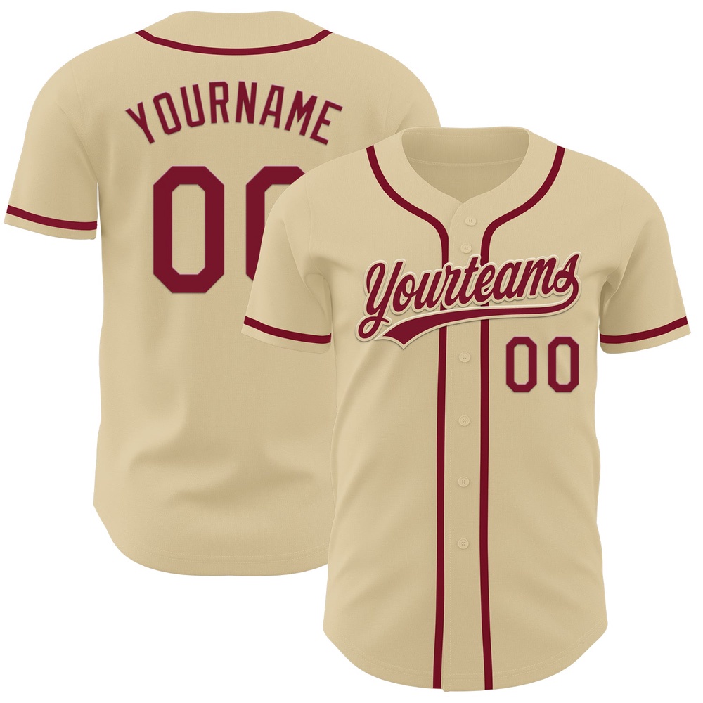 Sand Crimson Authentic Baseball Jersey, Custom Baseball Jersey, Personalized Sport Jersey Sand Crimson Authentic Baseball Jersey, Custom Baseball Jersey, Personalized Sport Jersey