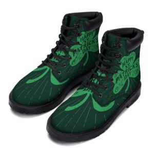St. Patrick’s Day Irish Clover Print Boots,…