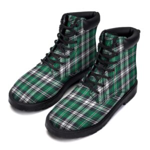 St. Patrick’s Day Tartan Shamrock Print Pattern…