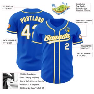 Thunder Blue White Yellow Authentic Baseball Jersey Custom Baseball Jersey Personalized Sport Jersey 2 xvhvin.jpg