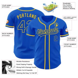 Thunder Blue Yellow Authentic Baseball Jersey Custom Baseball Jersey Personalized Sport Jersey 2 ifo30z.jpg
