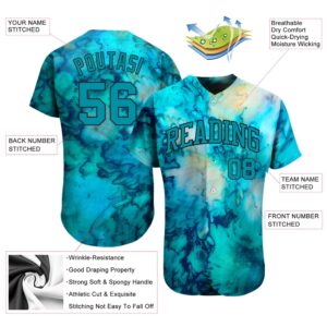 Tie Dye Teal Black 3D Authentic Baseball Jersey Custom Baseball Jersey Personalized Sport Jersey 2 evhrrb.jpg