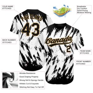 White Black Old Gold 3D Pattern Design Authentic Baseball Jersey Custom Baseball Jersey Personalized Sport Jersey 2 fvo3ic.jpg