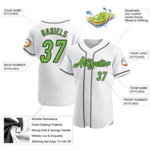 White Neon Green Black Authentic Baseball Jersey Custom Baseball Jersey Personalized Sport Jersey 2 yqh4a7.jpg