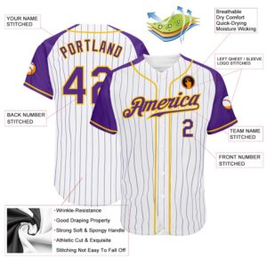 White Purple Pinstripe Purple Gold Authentic Raglan Sleeves Baseball Jersey Custom Baseball Jersey Personalized Sport Jersey 2 oonpgl.jpg