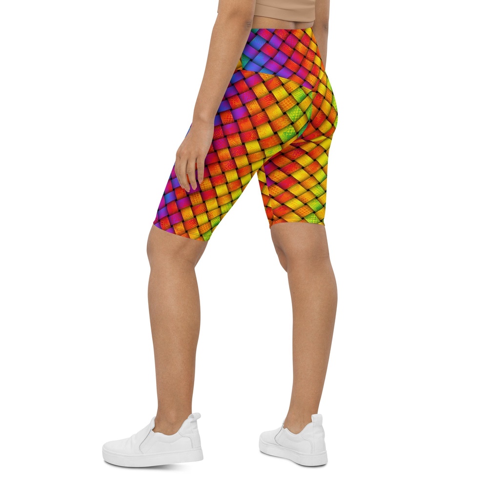 3D Rainbow Pattern Biker Shorts, Biker Shorts For Mom, Shorts Mother’s Day, Mother Day Gift