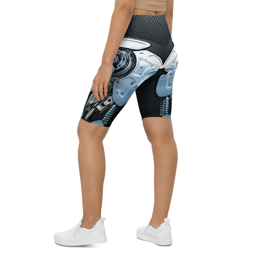 3D Robotic Biker Shorts, Biker Shorts For Mom, Shorts Mother’s Day, Mother Day Gift