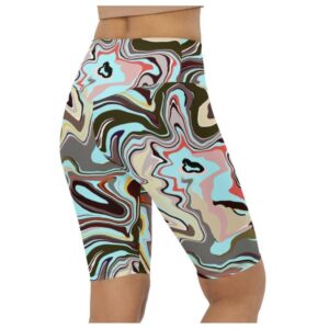 Aqua Marble Biker Shorts Biker Shorts For Mom Shorts Mother s Day Mother Day Gift 3 mmend4.jpg