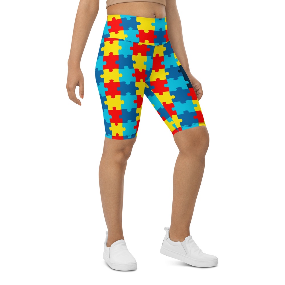Autism Awareness Biker Shorts, Biker Shorts For Mom, Shorts Mother’s Day, Mother Day Gift