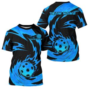 Black And Blue Custom Pickleball T-Shirts For…