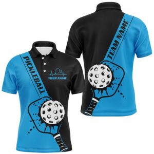 Black And Blue Custom Pickleball Team Shirts…
