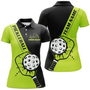 Black And Green Custom Pickleball Team Shirts…