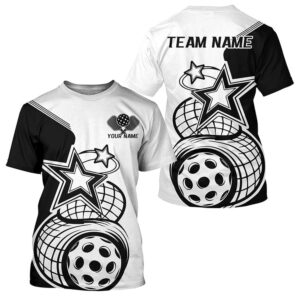 Black And White Custom Pickleball Star Pickleball…