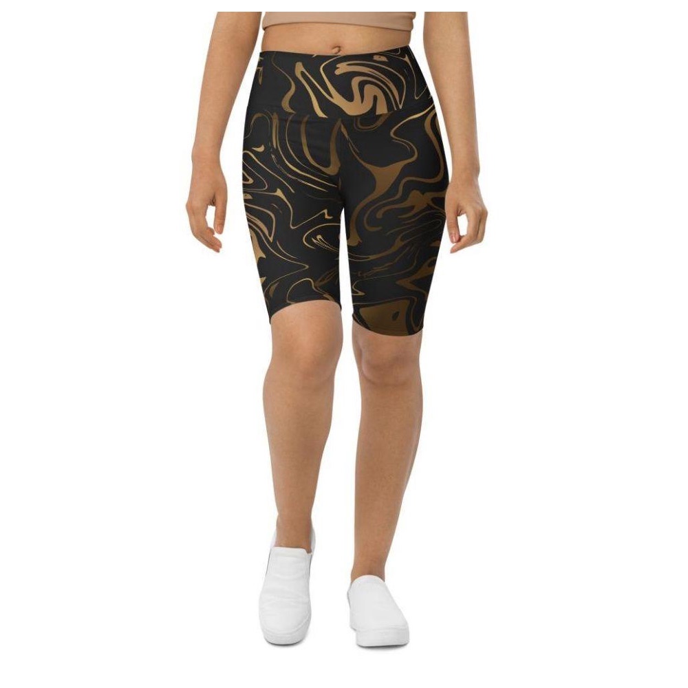Black & Gold Biker Shorts, Biker Shorts For Mom, Shorts Mother’s Day, Mother Day Gift