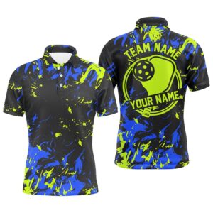 Blue And Green Custom Pickleball Team Shirts…
