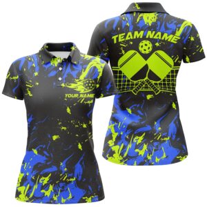 Blue And Green Custom Pickleball Team Shirts…