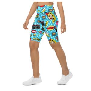 Blue Pop Art Pattern Biker Shorts Biker Shorts For Mom Shorts Mother s Day Mother Day Gift 2 dqqiaa.jpg