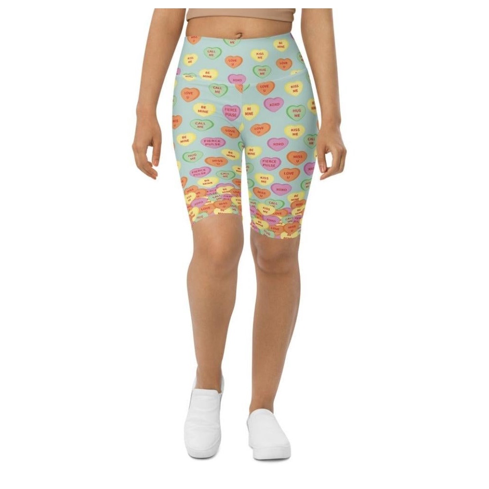 Candy Hearts Biker Shorts, Biker Shorts For Mom, Shorts Mother’s Day, Mother Day Gift Candy Hearts Biker Shorts, Biker Shorts For Mom, Shorts Mother’s Day, Mother Day Gift