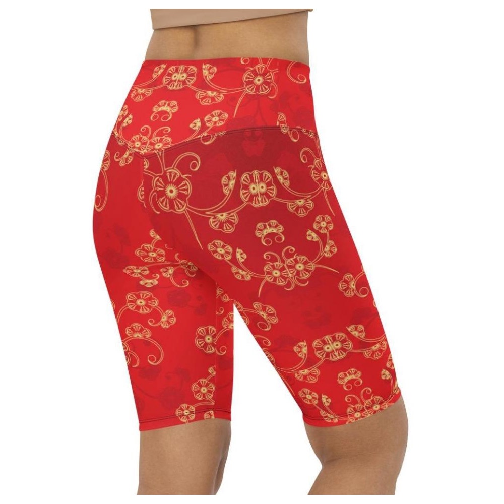 Chinese Inspired Pattern Biker Shorts, Biker Shorts For Mom, Shorts Mother’s Day, Mother Day Gift