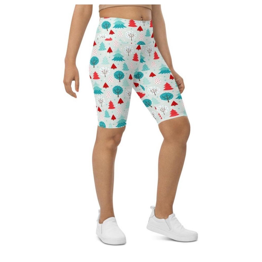 Christmas Forest Biker Shorts, Biker Shorts For Mom, Shorts Mother’s Day, Mother Day Gift