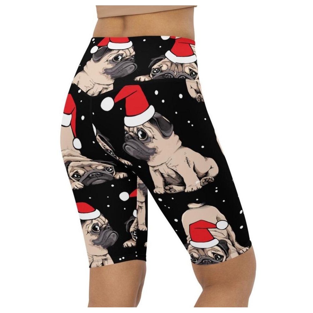 Christmas Pugs Biker Shorts, Biker Shorts For Mom, Shorts Mother’s Day, Mother Day Gift