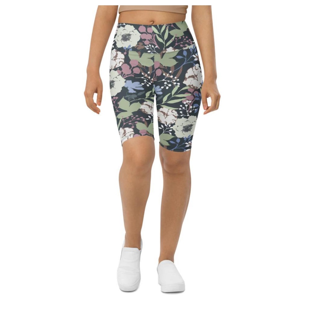 Cool Floral Biker Shorts, Biker Shorts For Mom, Shorts Mother’s Day, Mother Day Gift