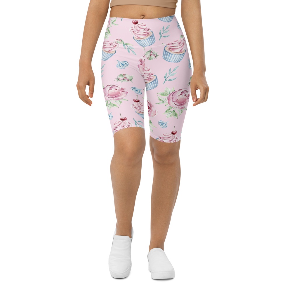 Cupcakes Biker Shorts, Biker Shorts For Mom, Shorts Mother’s Day, Mother Day Gift
