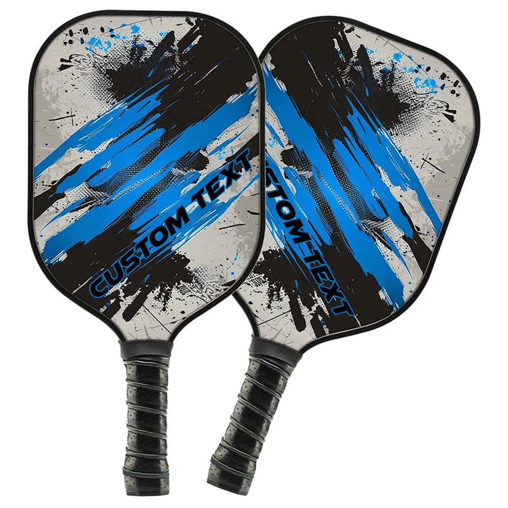 Custom Blue Pickleball Paddle For Men And Women, Pickleball Racket With Names, Personalized Pickleball Gifts, Custom Pickleball Paddle