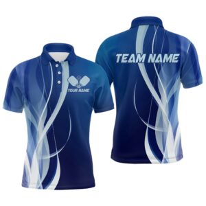 Custom Blue Pickleball Polo Shirts, Pickleball Tournament…