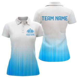Custom Blue Pickleball Team Polo Shirts For…