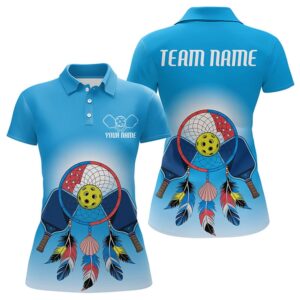 Custom Dreamcatcher Pickleball Polo Shirts For Women,…