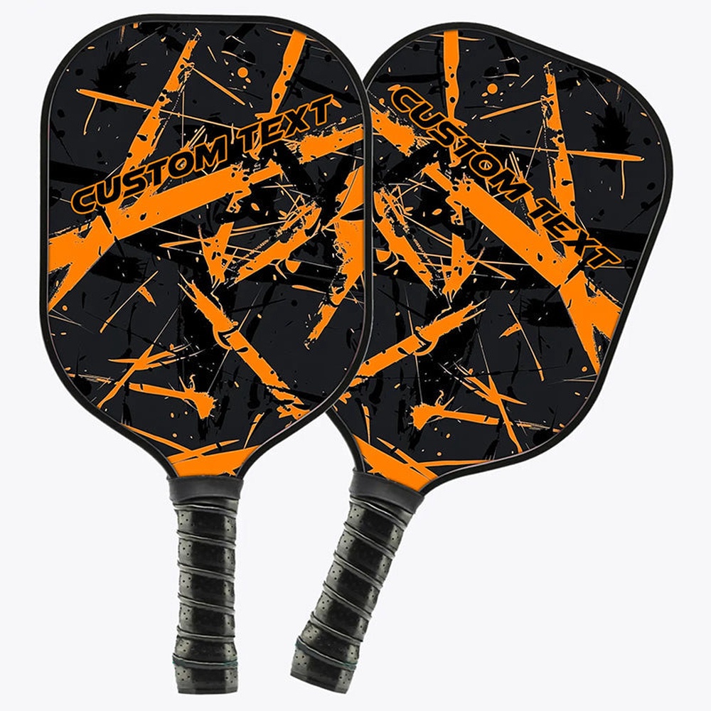 Custom Orange Pickleball Paddles For Men And Women, Pickleball Team Members Paddle, Pickleball Gifts, Custom Pickleball Paddle