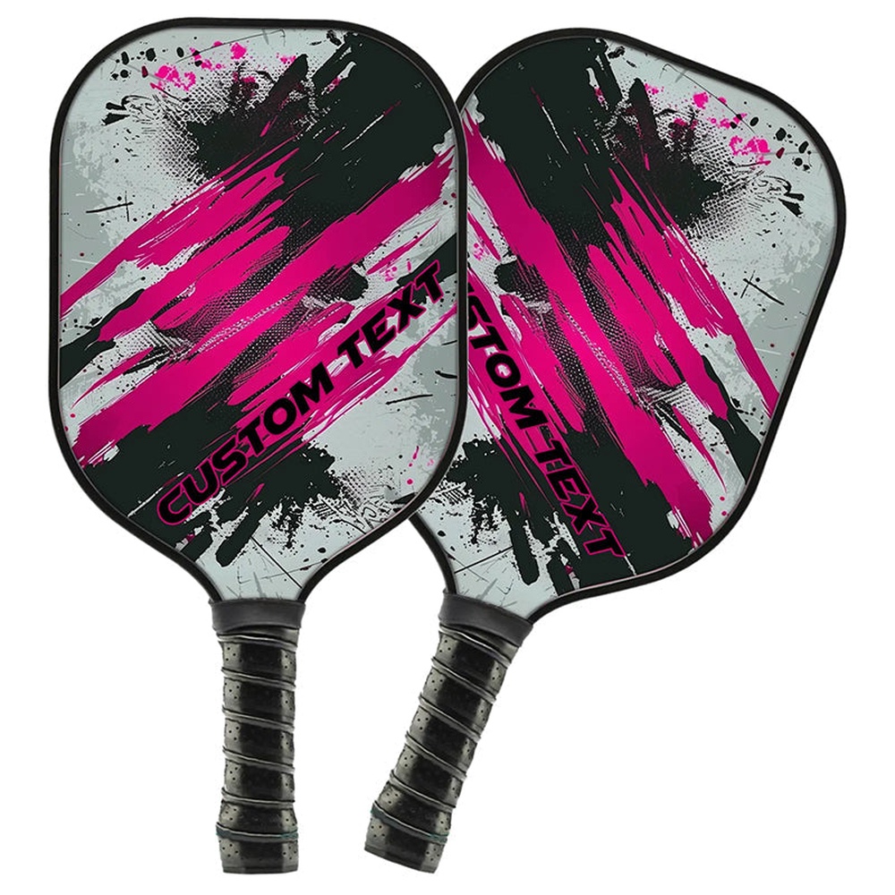 Custom Pink Pickleball Paddle For Men And Women, Pickleball Racket With Names, Personalized Pickleball Gifts, Custom Pickleball Paddle