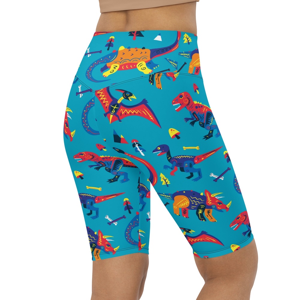 Cute Dinosaur Biker Shorts, Biker Shorts For Mom, Shorts Mother’s Day, Mother Day Gift