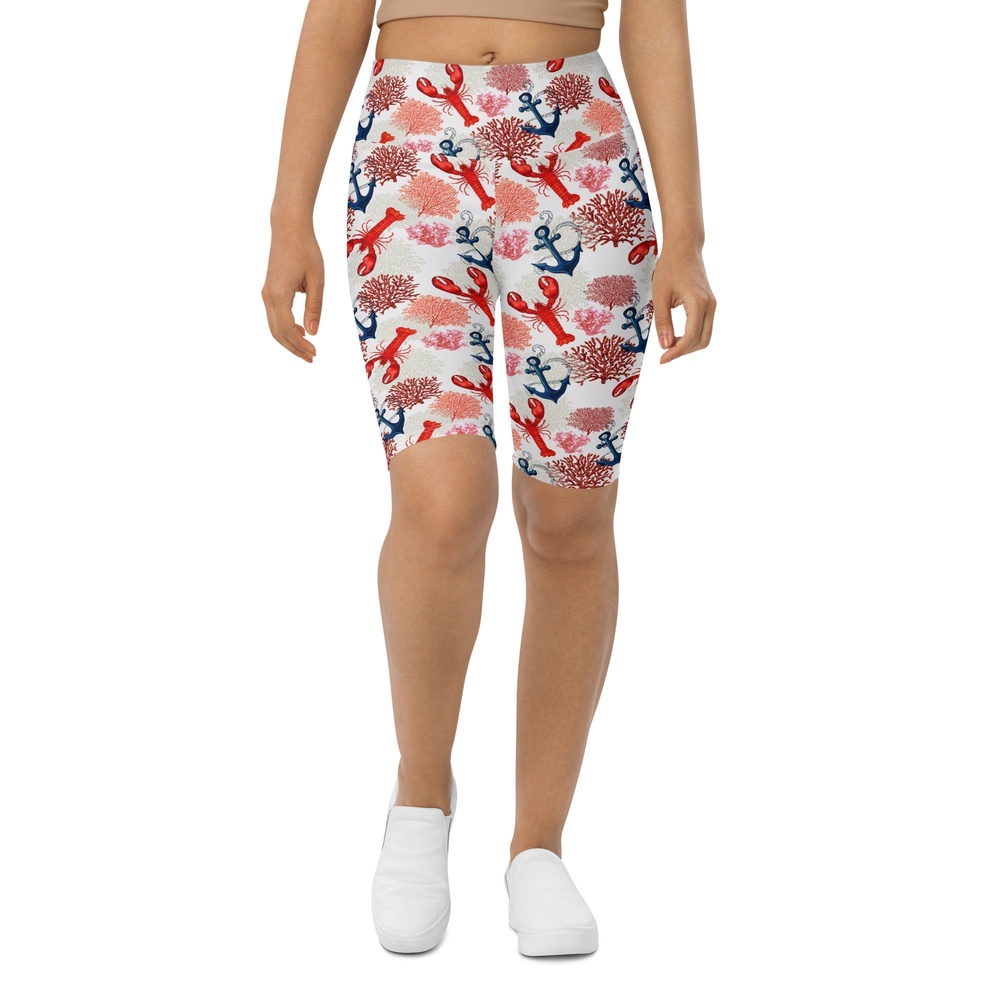 Cute Lobster Biker Shorts, Biker Shorts For Mom, Shorts Mother’s Day, Mother Day Gift
