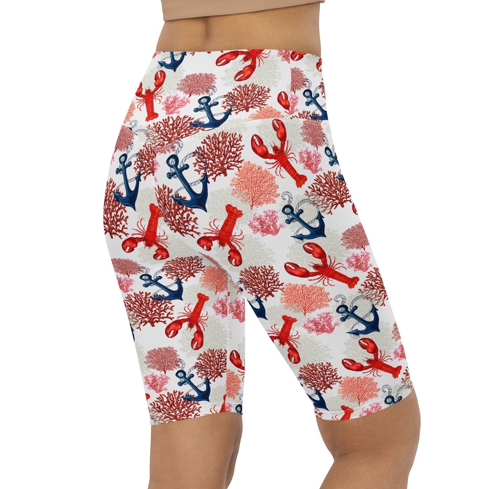 Cute Lobster Biker Shorts, Biker Shorts For Mom, Shorts Mother’s Day, Mother Day Gift