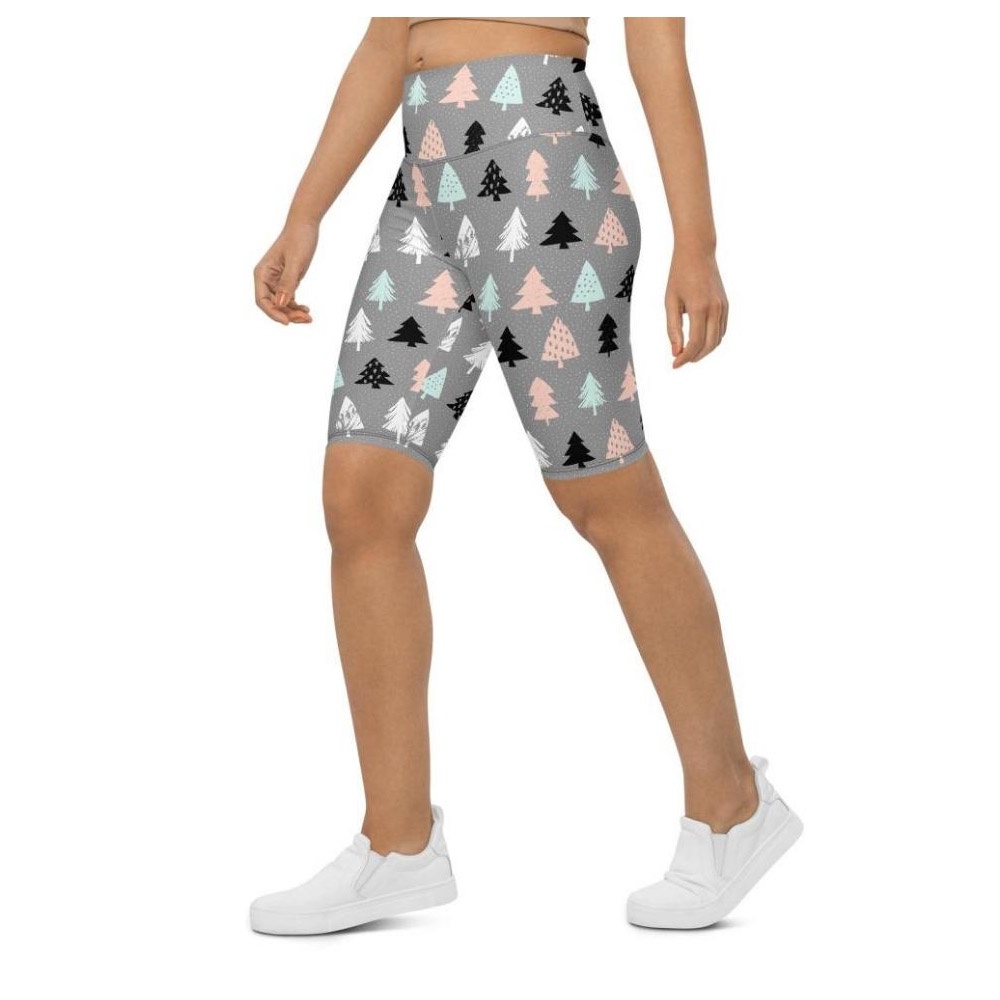 Cute Minimalistic Christmas Biker Shorts, Biker Shorts For Mom, Shorts Mother’s Day, Mother Day Gift