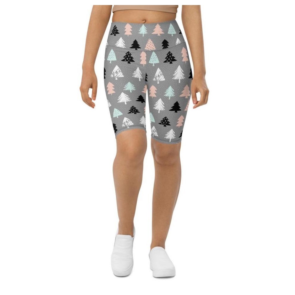 Cute Minimalistic Christmas Biker Shorts, Biker Shorts For Mom, Shorts Mother’s Day, Mother Day Gift