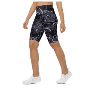 Dark Monochrome Marble Biker Shorts Biker Shorts For Mom Shorts Mother s Day Mother Day Gift 2 svxwhf.jpg